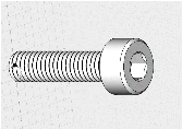 A bolt with a nut

Description automatically generated