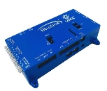 A blue electronic device with wires

Description automatically generated