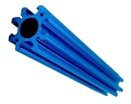 A blue metal tube with a black center

Description automatically generated