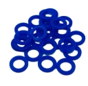 A pile of blue gaskets

Description automatically generated